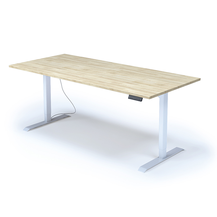 standable mesa XL roble blanco
