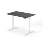 2-stage height adjustable desk 140cm white anthracite
