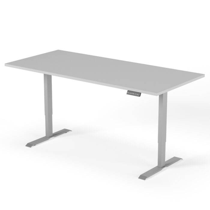 2-stage height adjustable desk 200cm gray gray