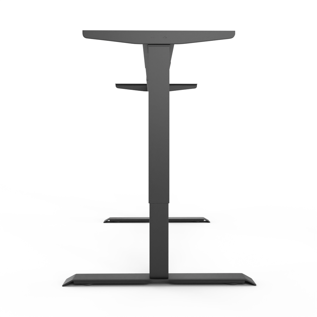 Standable Desk table frame black side view