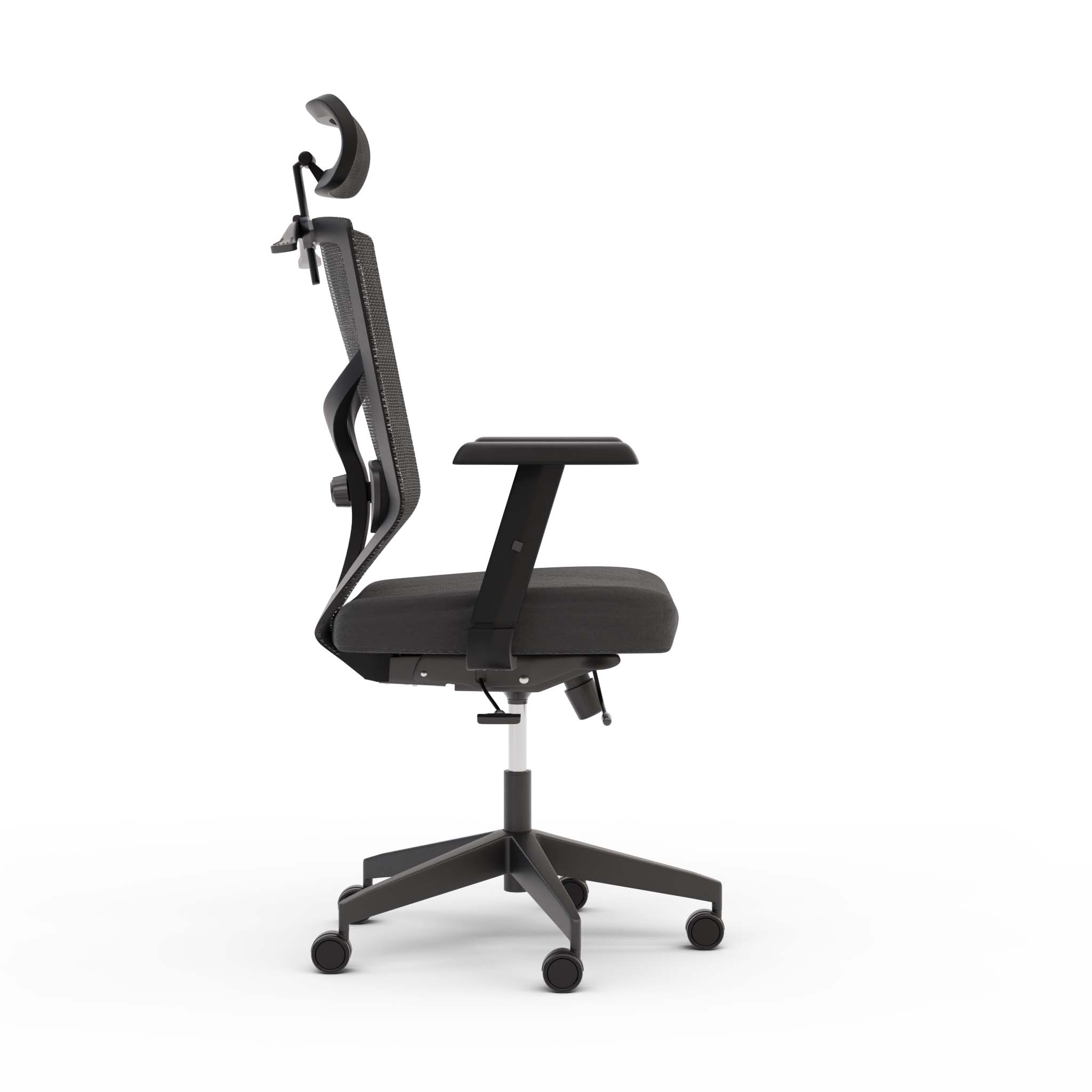Chaise de bureau ergonomique LENDA noire