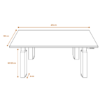 Standable Meeting desk dimensions