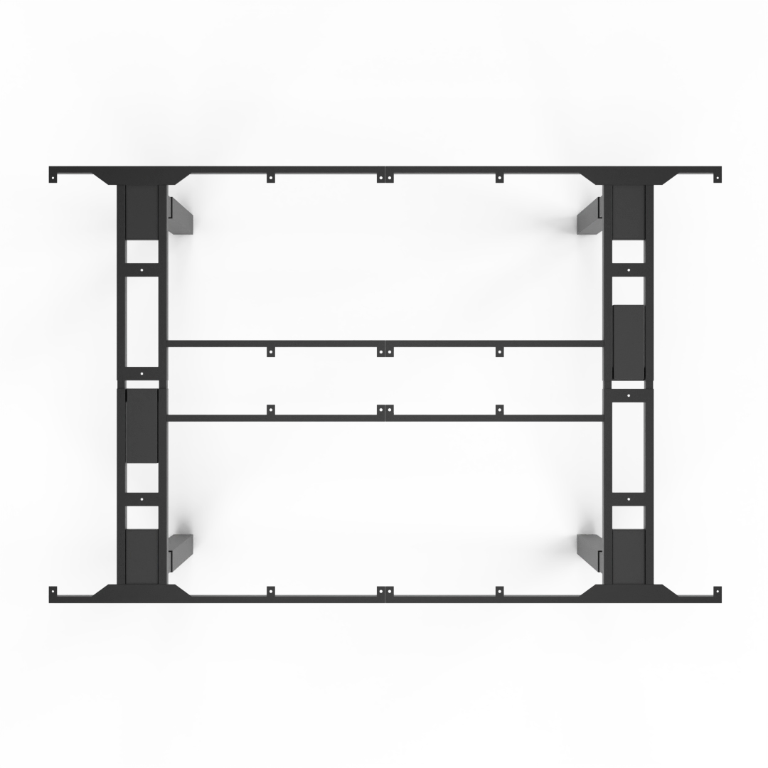 Standable Meeting table frame from above