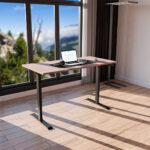Electric height adjustable desk writing table