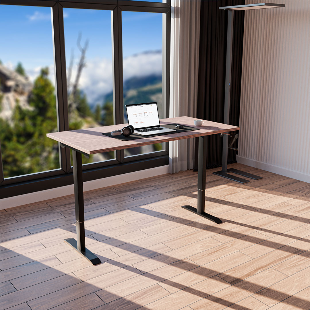 Manual height adjustable desk easy